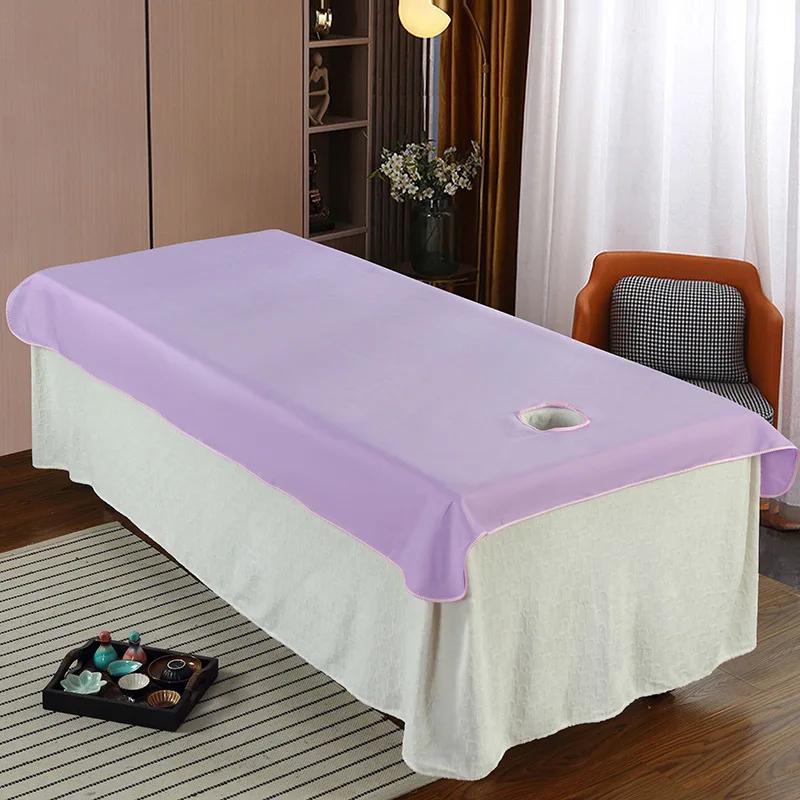 80x190 см маслостойкая моющаяся мягкая спа-клубная дышащая простыня с отверстиями для массажа в салоне красоты