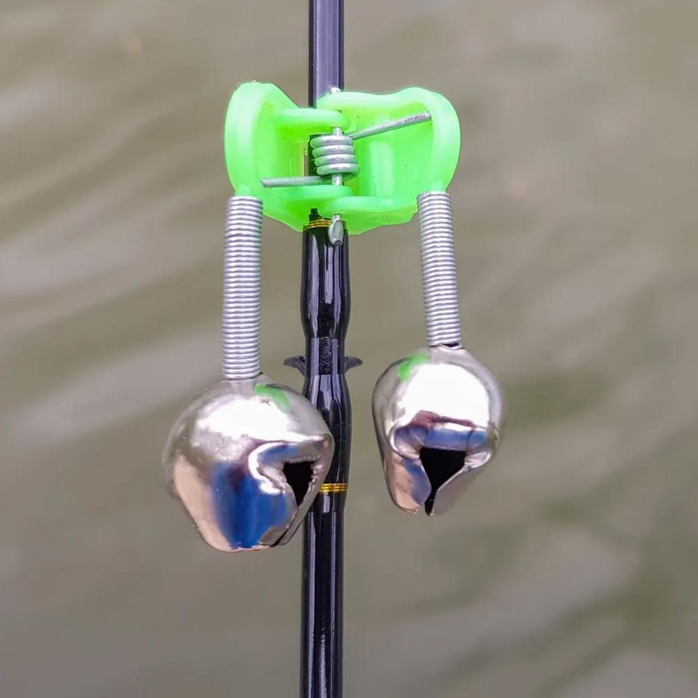10pcs Fishing Bite Alarms Fishing Rod Bells Tip Clip Bells Accessory Fish Pole Bites ABS Outdoo R5Y4