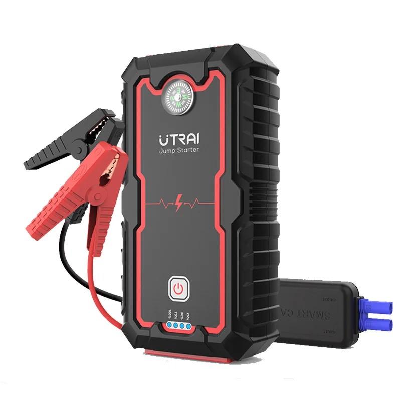 UTRAI Пусковое устройство Power Bank 2000A / 1000A Портативное пусковое устройство для автомобильного аккумулятора 12В Аварийный бустер-стартер для автомобиля Стартерное устройство
