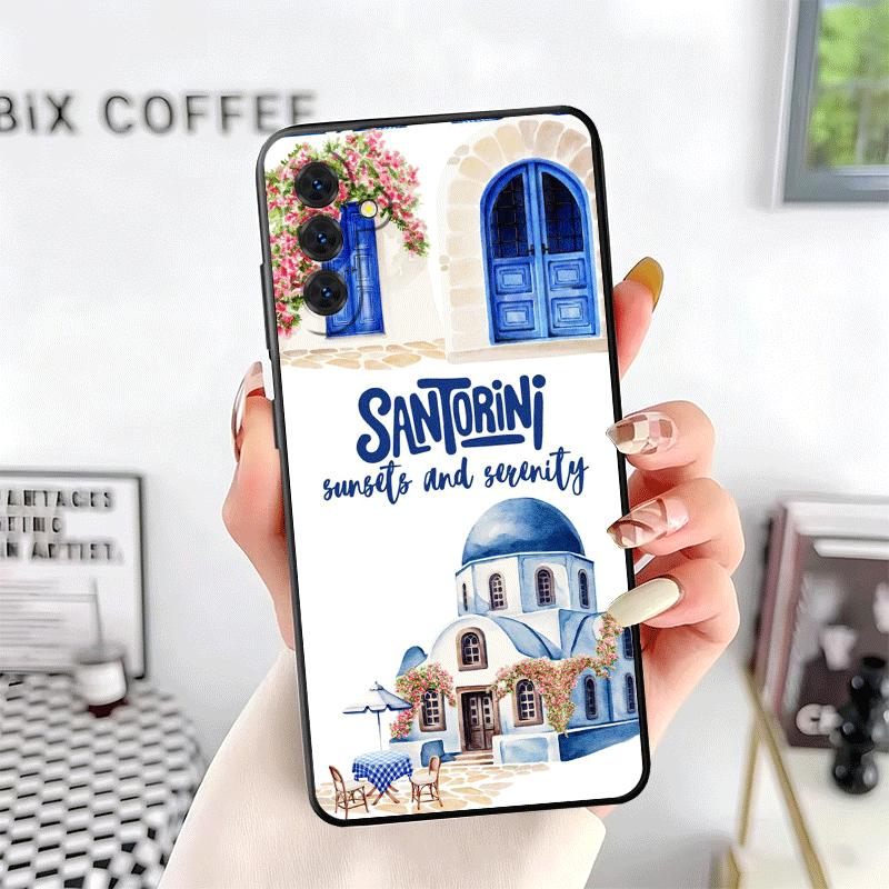 Santorini Greece Summer Soft Phone Case for Samsung A17 A37 A57 A16 A26 A36 A56 A15 A25 A35 A55 A14 A24 A34 A54 A13 A23 A33 A53