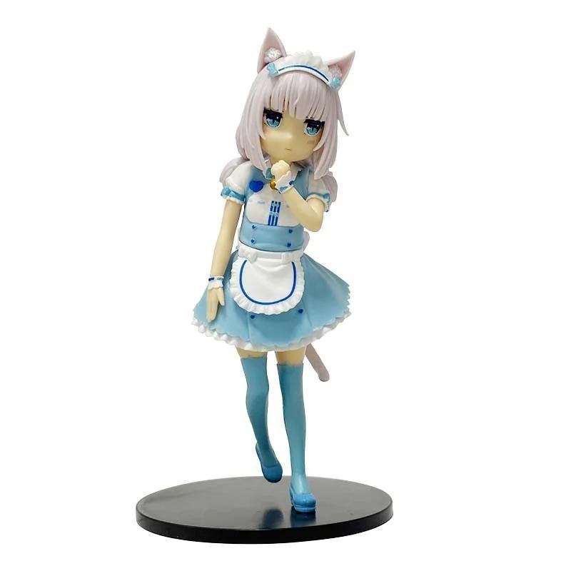 NEKOPARA 18 см Аниме Фигурка Кошки-Горничной - Шоколад Ваниль Очаровательный ПВХ Достойная Коллекционирования Статичная Фигурка Красивый Дизайн Кошки Миниатюра