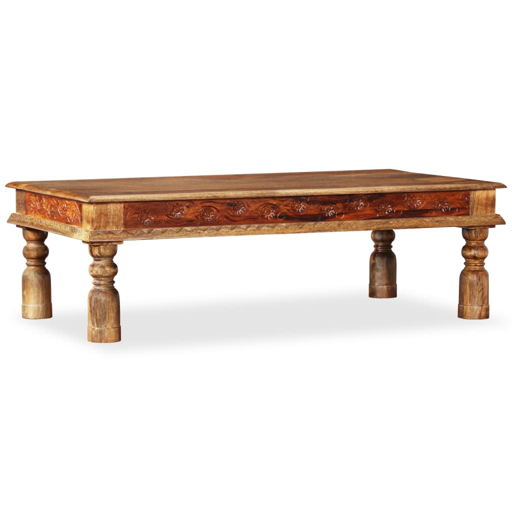 Coffee Table Solid Mango and Acacia Wood 110 x 60 x 38 cm