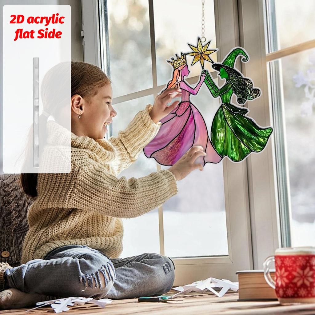 Princess Acrylic Decorative Light Catcher Pendant