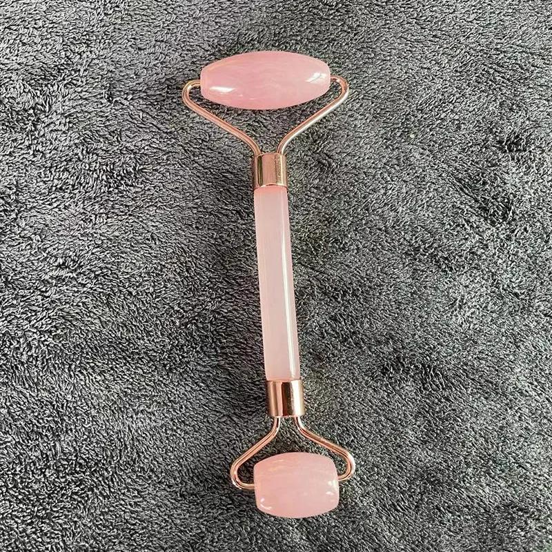 1pcs Natural Gouache Stone Massage Facial Roller Face Body Gua Sha Scraper Beauty Slimming Face Lift Skin Care Massage Tool