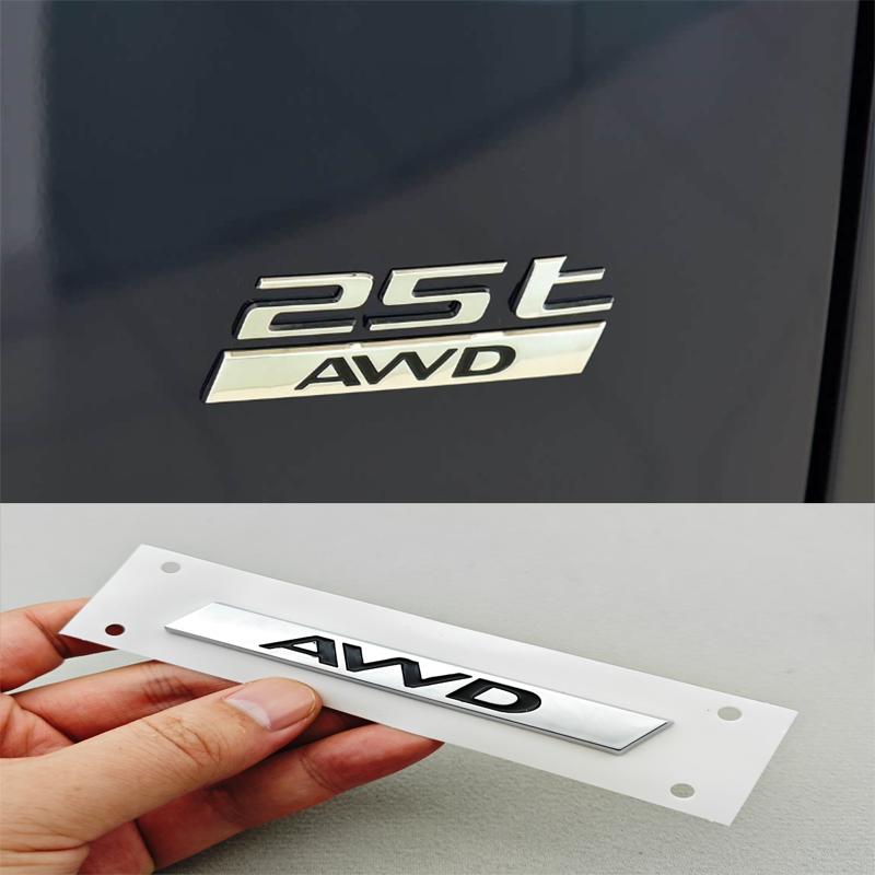 3D ABS Chrome Car Sticker Logo 25T AWD Badge Rear Trunk Emblem Decals For JAGUAR F-PACE SVR X761 E-PACE Auto AccessoriesSS9