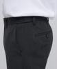 MUSINSA STANDARD Tapered Hidden Elastic Waist Length Slacks [Charcoal Gray]