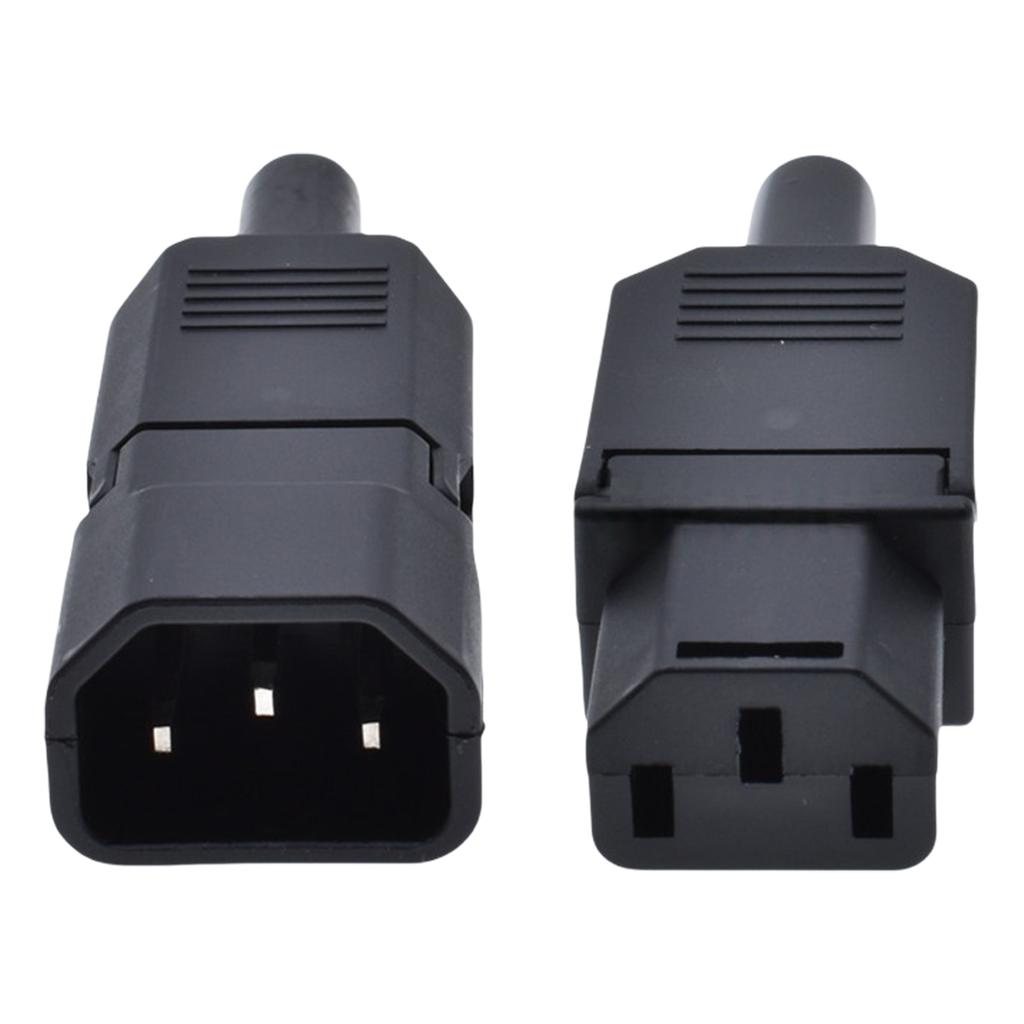 2 шт.inline-адаптеры питания с 3 контактами 10А 250В IEC320 C13 (розетка) с заземляющими контактами