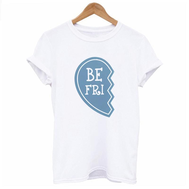 Summer 2023 Fashion Best Friend Shirts Women Short Sleeve T Shirt Bff Top Sisters Gifts For Friends Tees For Her
