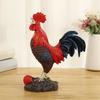 Crowing Rooster Ornament Chinese Style Rooster Decoration Chinese Style Rooster Figurine Resin Statue Farm Sculpture for Home