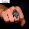 Vintage Viking Wolf Rings For Men Fashion Silver Color Stainless Steel Animal Punk Biker Ring Nordic Totem Amulet Jewelry