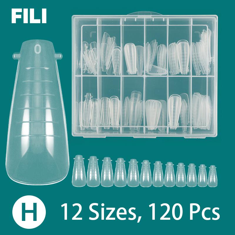 Многоразовый маникюрный инструмент, полное покрытие, стилет, гроб, миндалевидные ногти, УФ-гель, пластиковая форма для быстрого наращивания ногтей, двойные формы
