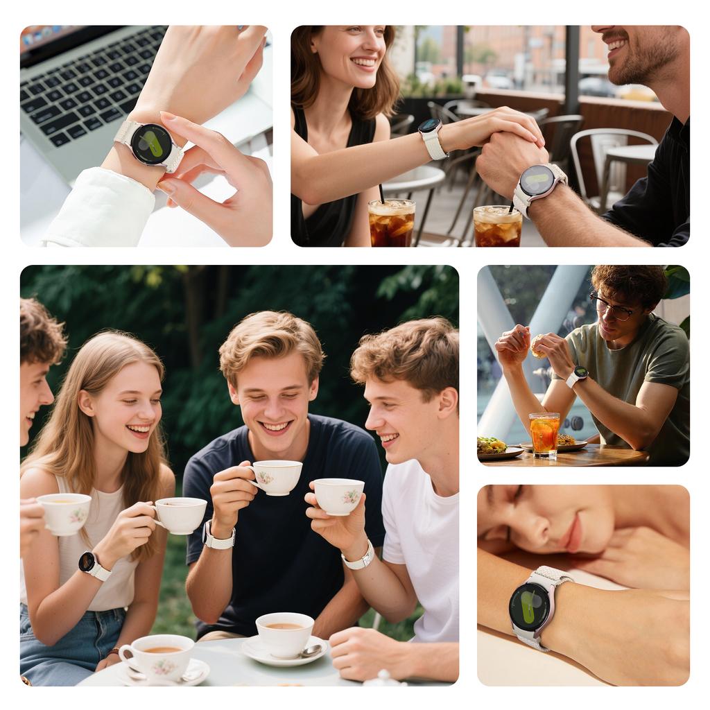 No gaps Parachute Band for Samsung Galaxy Watch 7 6 5 4 FE 5 Pro 44 45mm Braided Correa Bracelet Watch6 Classic 47mm 43mm Strap