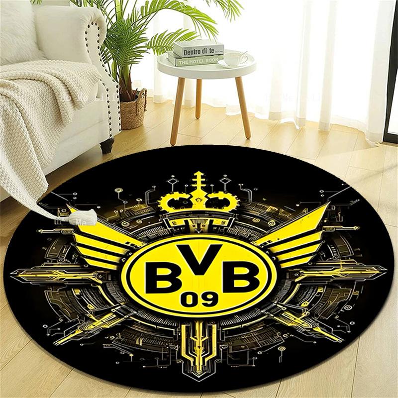 1pc B-BVB09 Print Round Carpet Chair Round Carpet Suitable for Bedroom Living Room Home Decorative Carpet