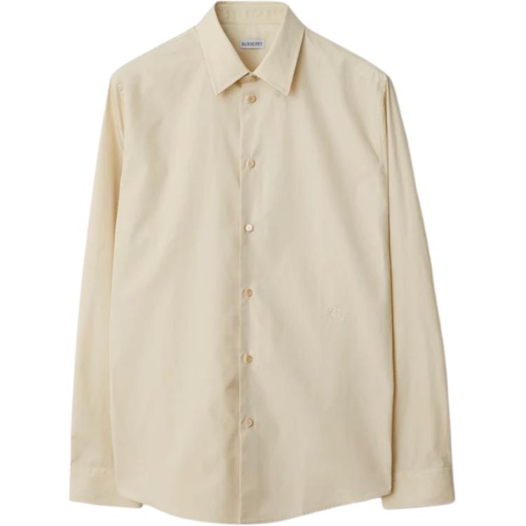 Burberry Shirts Men's Beige Pointed Collar Moderate Other 80919241