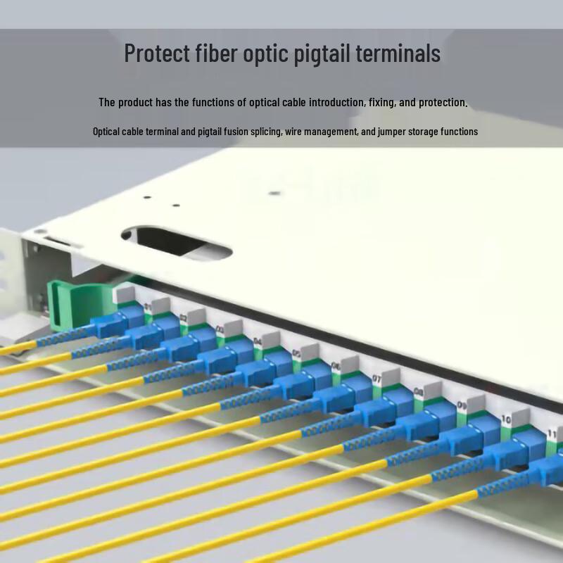 96-Core SC Single Mode ODF Fiber Optic Patch Panel