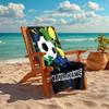 1PC Custom Name Soccer Ball Splash Art Beach Towel Highly Absorbent And Sand-Resistant Towel for Swimming, Pool, Yoga, And Travel Lightweight