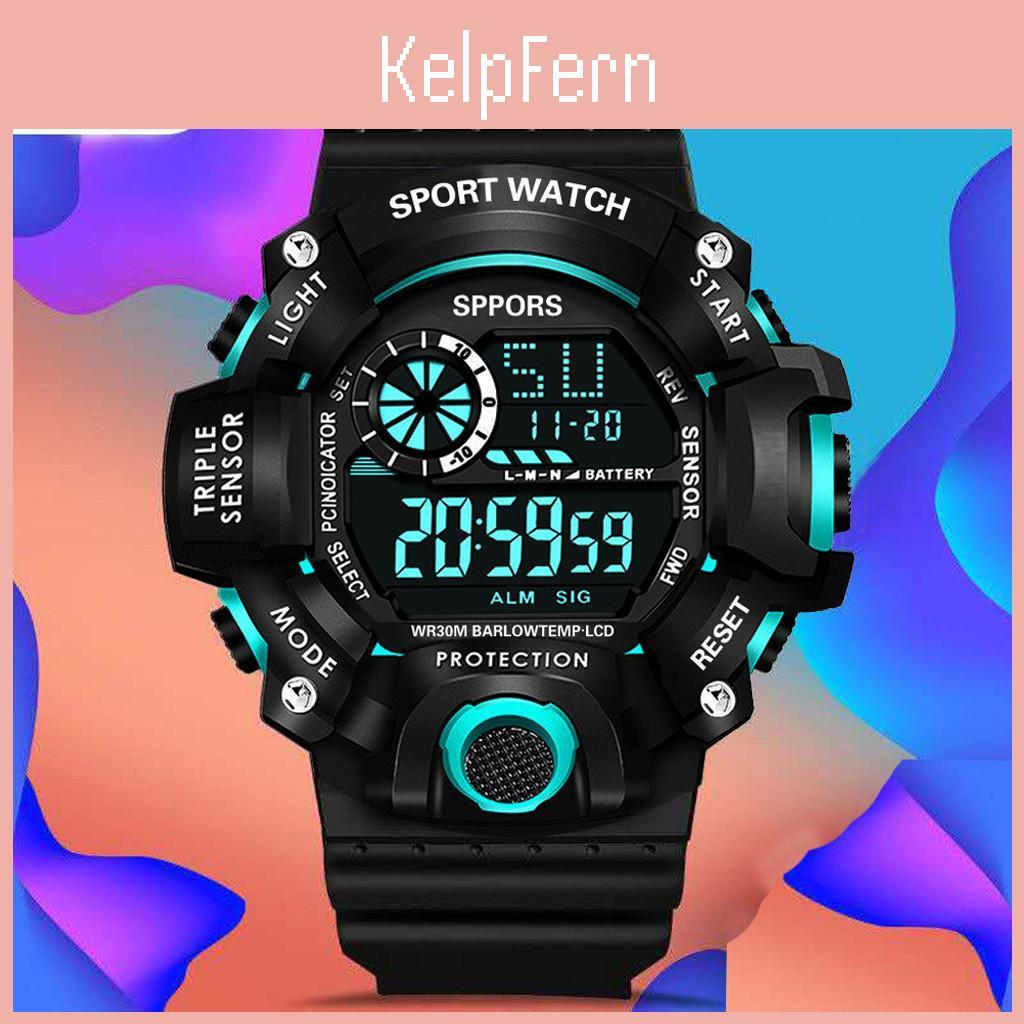 Multifunction Sports Display Fashion Watch Date Calendar Week Alarm Unisex Watch