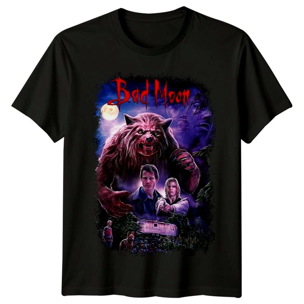Bad Moon (1996) Movie Poster Inspired T-Shirt Retro 80s Tee