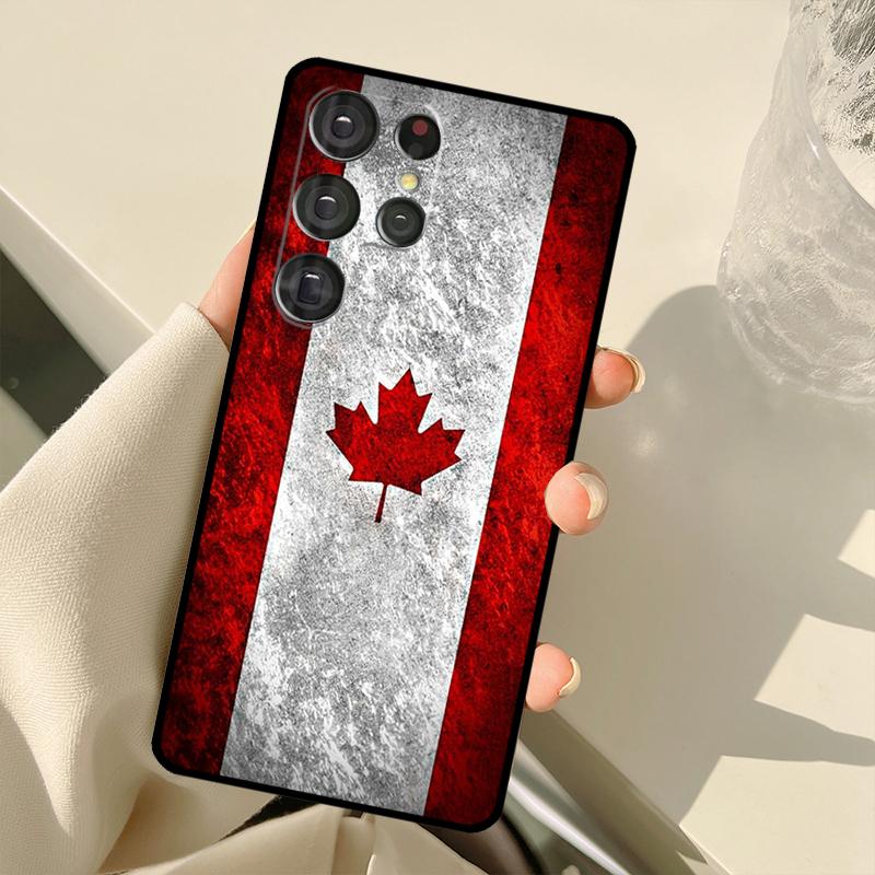 Canada Canadian Flag Case For Samsung Galaxy S25 Ultra S21 S22 S23 S24 Ultra S9 S10 Plus S20 FE S24 FE Back Cover