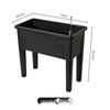Nordic Minimalist Self-Watering Rectangle Planter: Large Outdoor Vegetable & Flower Box