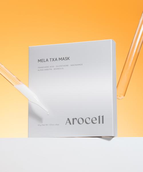Arocell Vita Tone-Up Mela TXA Отбеливающая гелевая маска (4 листа)