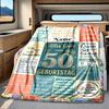 Happy 18Th Birthday 2008 Blanket Personalized Name Soft Comfortable Stylish Blanket Car Blanket Perfect For Travel Camping Outdoor Home Suitable For