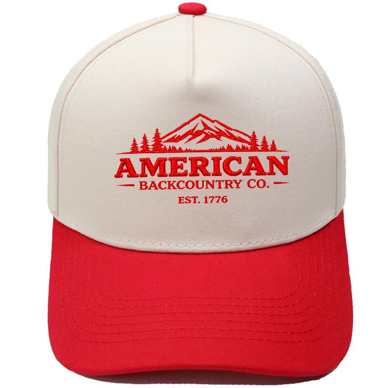 AMERICAN BACKCOUNTRY CO. Truck driver hat embroidery color matching baseball cap men and women casual