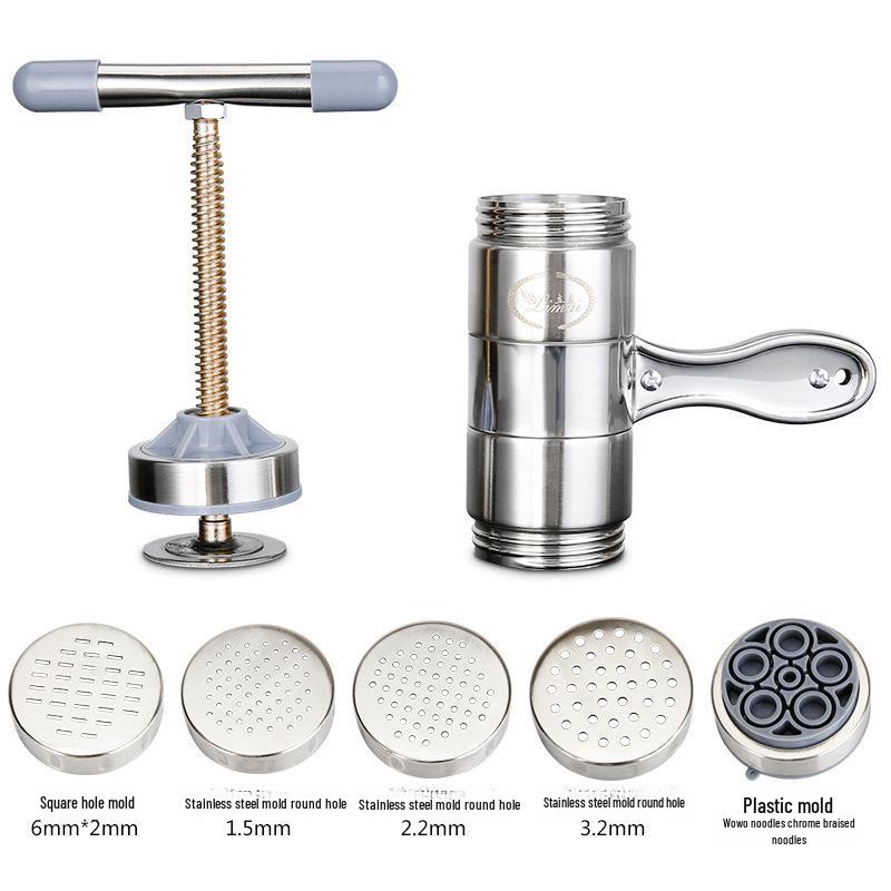 Stainless Steel Hand-Cranked Noodle Press Machine for Home Use