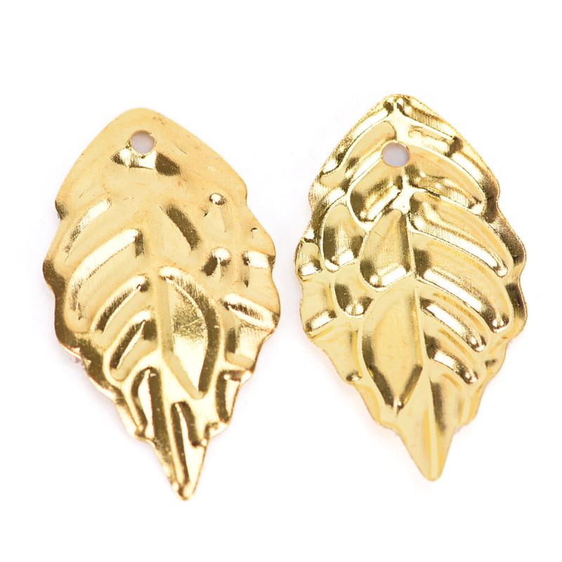50шт листья филигрань металлические изделия ювелирные изделия Diy аксессуары кулон