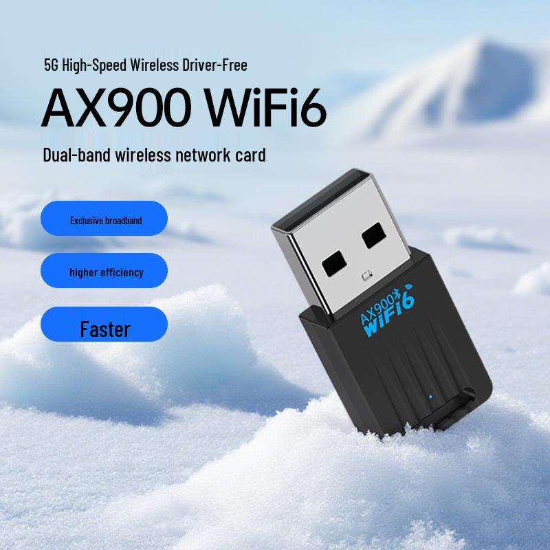 AX900 WiFi6 и Bluetooth 5.4 Двухантенный USB Сетевой Адаптер