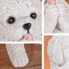 Cute Little Dog Standing Statue Creative Resin Animal Decorative Ornament Home Bedroom Living Room Outdoor Decoration Display