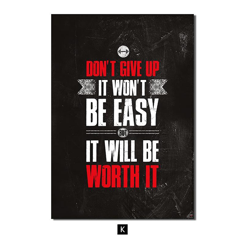 Постеры для фитнеса, мужчины и женщины, черно-белые современные холсты, настенные художественные принты, живопись, мотивирующие цитаты, картина для спортзала, украшение для дома