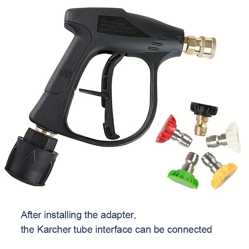 M22-14 Комплект пенной насадки для мойки автомобиля с адаптером Karcher и насадками под разными углами Деталь для мойки высокого давления