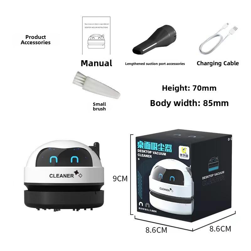 Мини беспроводной пылесос, портативный настольный пылесос для стола, клавиатуры, автомобиля, дома, офиса, USB-перезаряжаемый ручной пылесос для сбора крошек