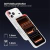 Прозрачный мягкий чехол-бампер для телефона IPhone Air 17 16 E 15 14 13 11 12 Pro Max Plus 17Pro 16Pro 16E с блестками и стразами
