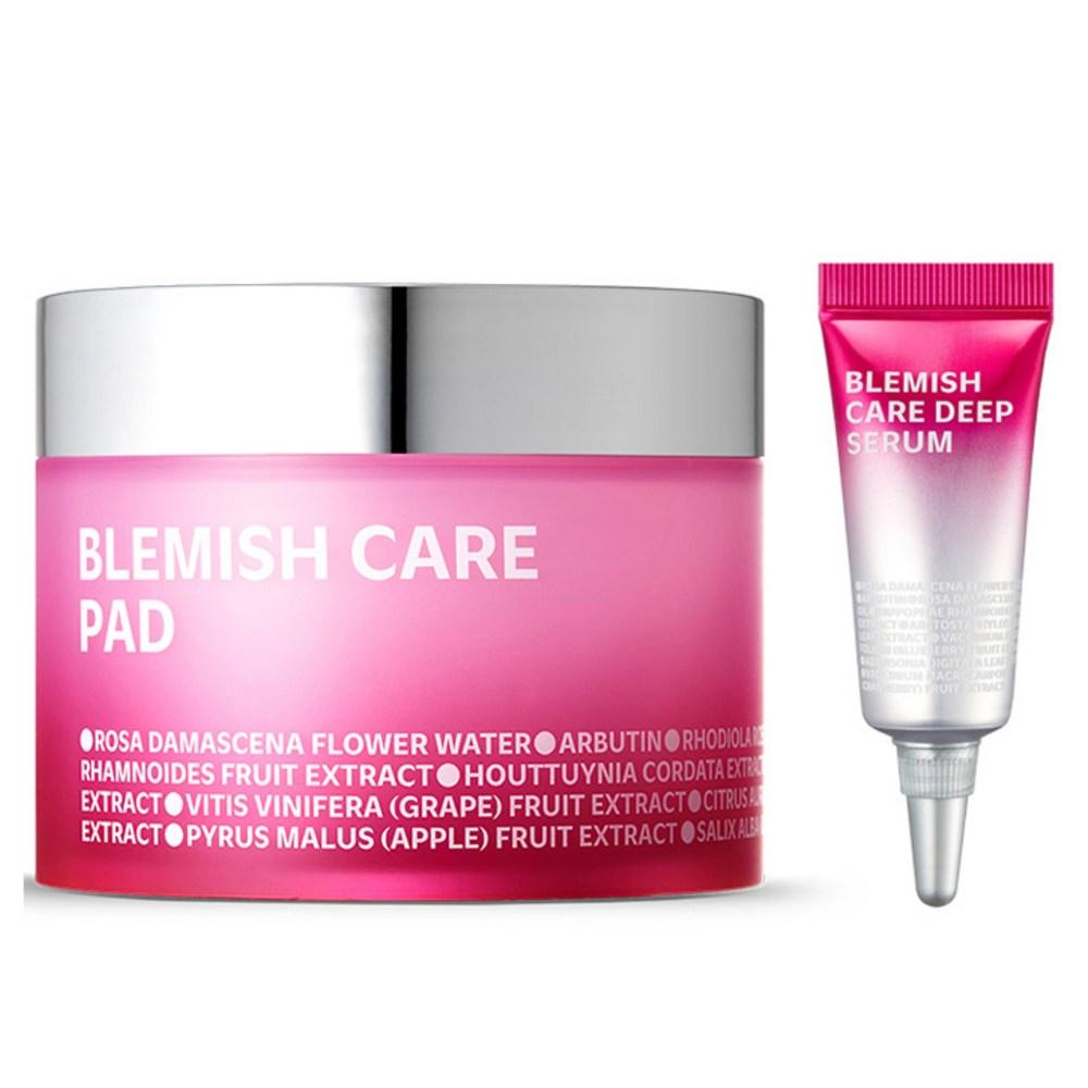 ISOI Blemish Care Pads (Blemish Pads) 60 Sheets + Deep Serum 5ml, 1 Set