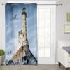Lighthouse Island Винтаж Акварель Современные Оконные Шторы для Гостиной Спальни Шторы Кухни Обработка Жалюзи Шторы