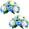 Silk Flowers Bouquet Artificial Roses Table Centerpieces Weddings Decoration Flower Balls for Reception Event
