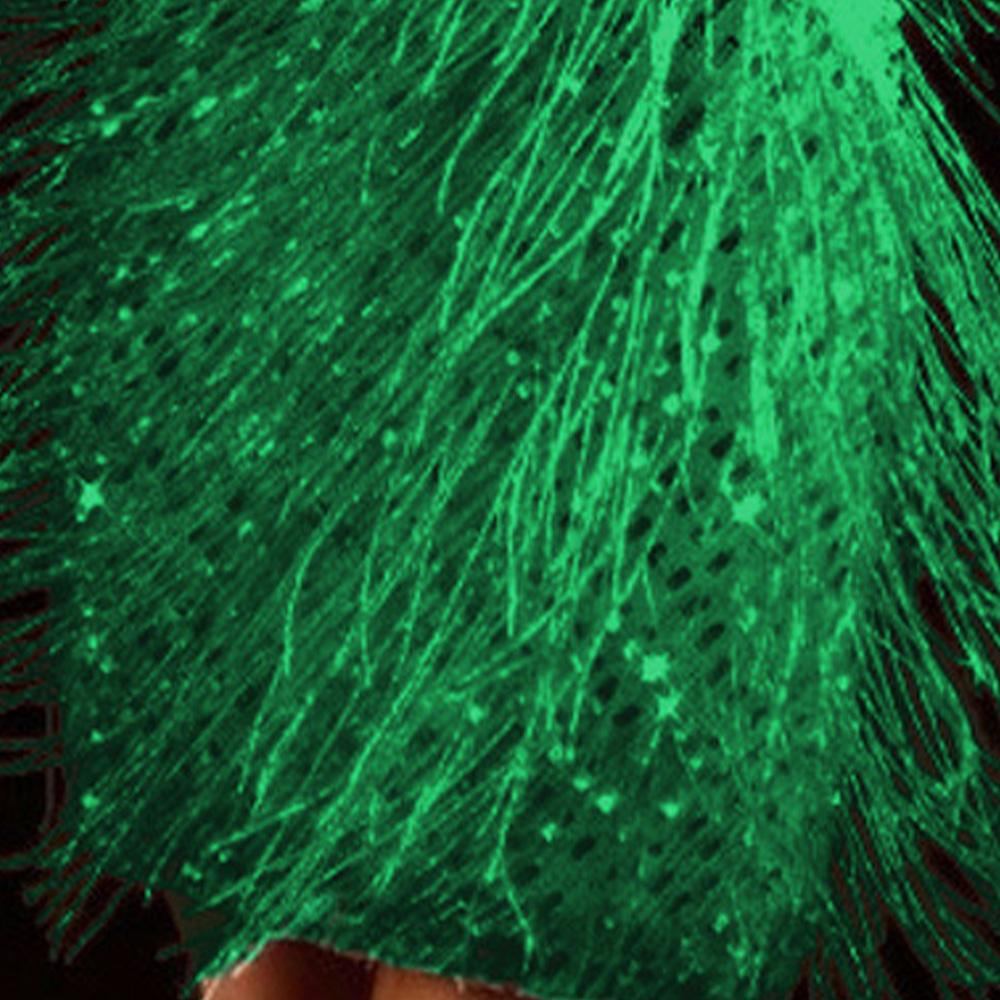 Womens Glitter Fringe Tassel Mini Dress Evening Cocktail Party Bodycon Ball Gown