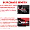 63mm Inlet 89mm Out Glossy Carbon Fiber Car Exhaust Pipe Tail Muffler Tip Cover