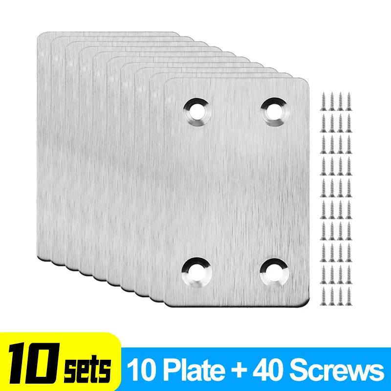 Угловые кронштейны из нержавеющей стали Угловой крепеж для мебели Угловой код плоской пластины Угловой кронштейн для полок и шкафов