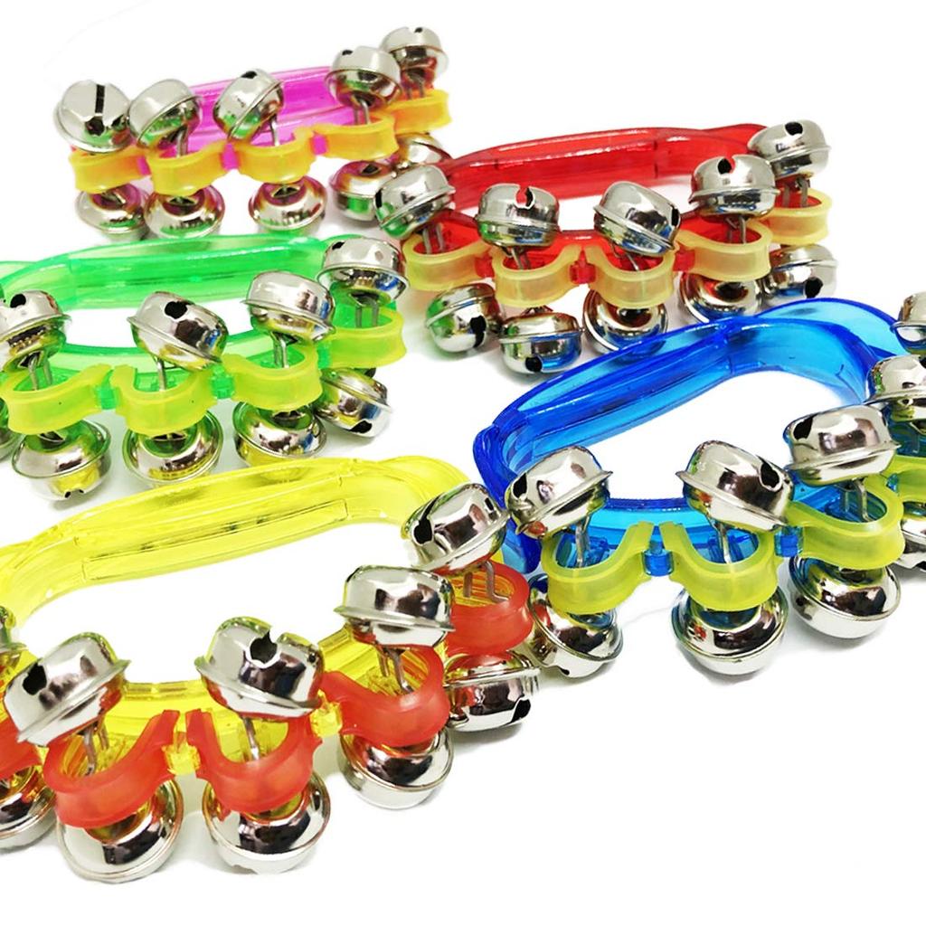 A'sTool Bells, Ring Bells, Hand Bells, 5 Colors, Set of 10, Percussion Instruments