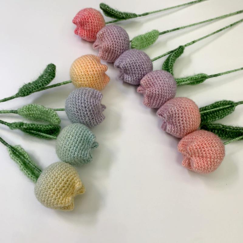 Handmade Crochet Tulip Flower Decoration - Seahorse Line Gift