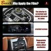 For Mitsubishi Outlander 2024  Accessories Car interior film transparent TPU Gear Panel Center Console Anti-scratch Sticker