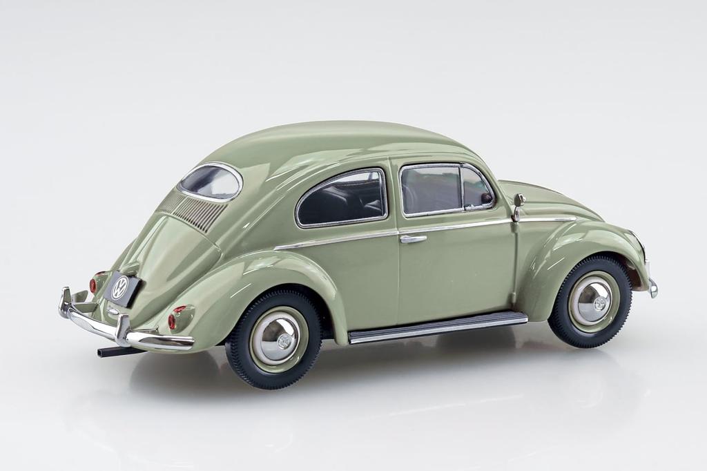 Aoshima Bunka Kyozai Масштабный Ракупла Снап Кит Volkswagen Beetle Пластиковая Модель (АОСИМА) 1/32 Нет. 20-РГ (Свинцово-зеленый) Предварительно окрашенный