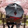 1PC RAMMSTEIN CROSS Umbrella-8-Rib Reinforced, Automatic Open, Lightweight & Durable, Cute Fashion Accessory for Outdoor-K1310