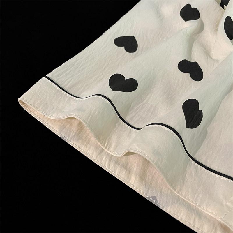 Женская пижама с принтом «Любовь», модная одежда для сна из 2 предметов, топ и шорты, мягкий хлопковый повседневный пижамный комплект из 2 предметов