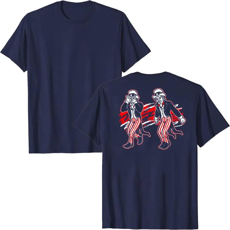 Uncle Sam Griddy Dance Funny 4th of July Independence Day T-Shirt American USA Proud Graphic Tee Tops Daddy Father Husband Gifts