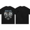 Футболка Metallica Master of Puppets Мужская Женская С коротким рукавом Ретро Топы с логотипом группы Фирменные футболки Уличная одежда Одежда Y2k Оверсайз футболка