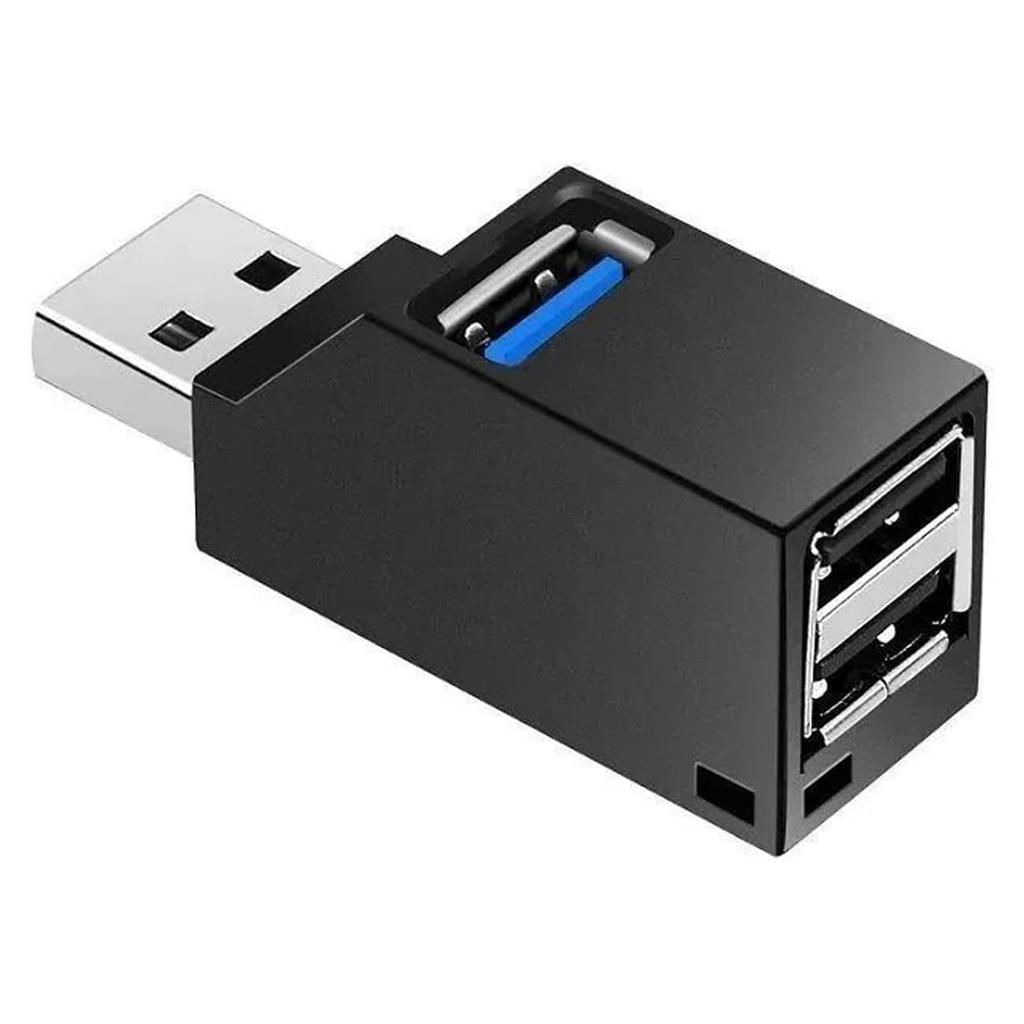 TRkin USB Hub Direct Plug 3 Ports 1 USB Port Expansion Combo Hub Ultra Small Bus Powered USB Port High Speed Data Transfer Portable Features Compact